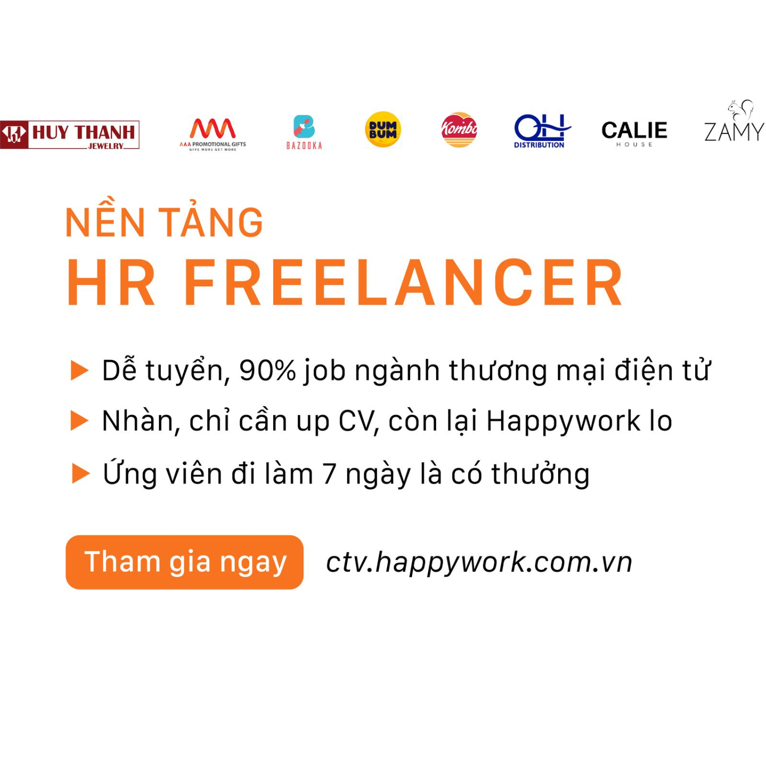 Happywork - Nền tảng HR Freelancer 